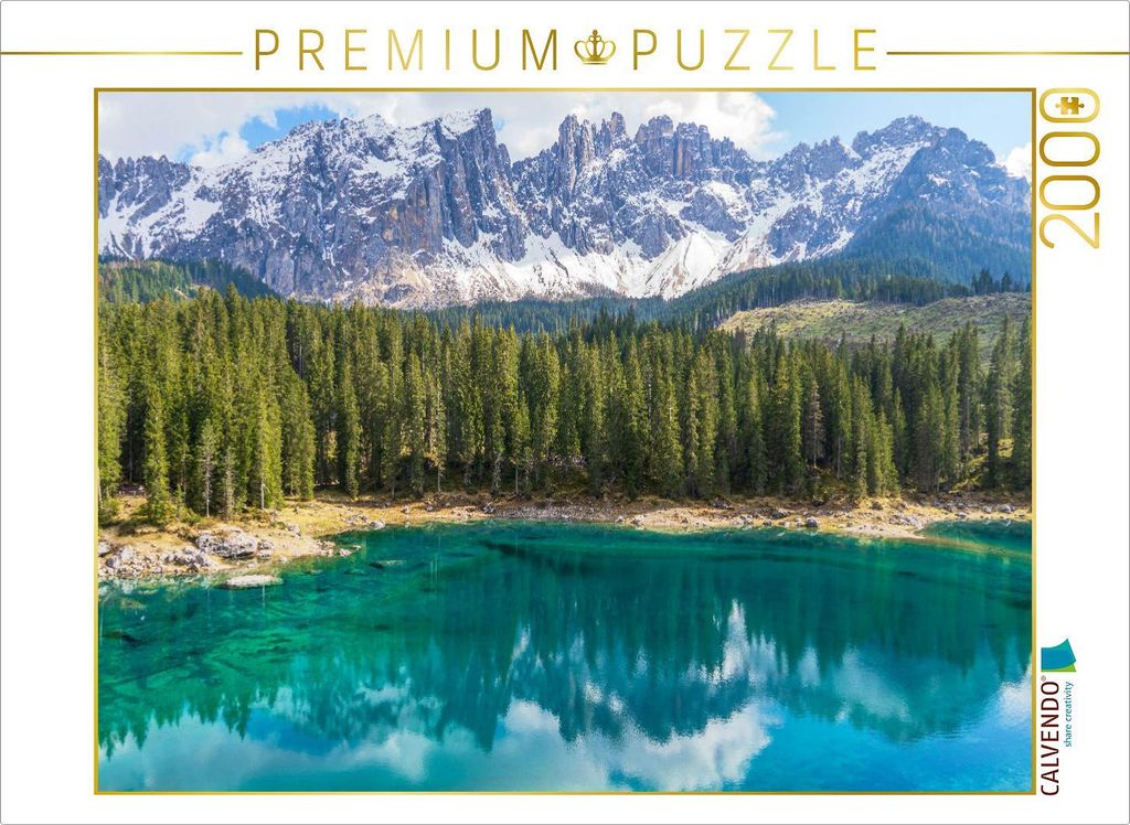 CALVENDO Puzzle Karer See, Südtirol | 2000 Teile Lege-Größe Produktbild 