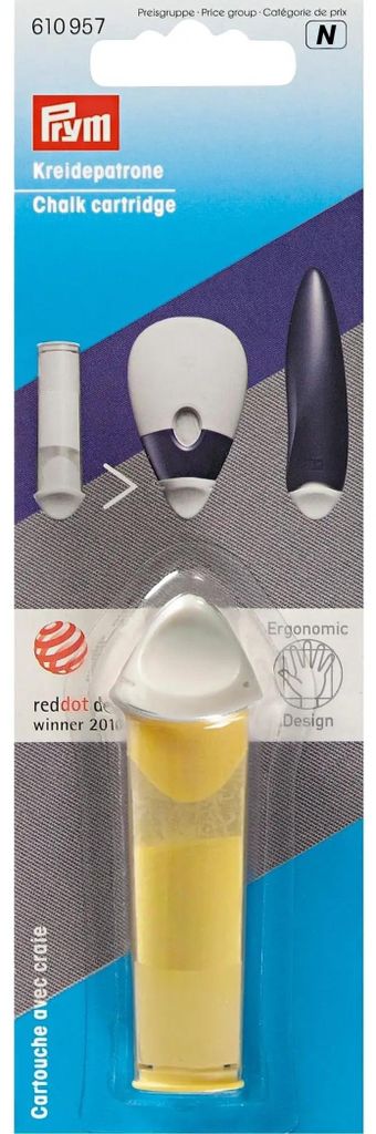 Prym 610957, Křídová kazeta, Žlutá, Žlutá, Kov, Plast, 1 Obrázek produktu 