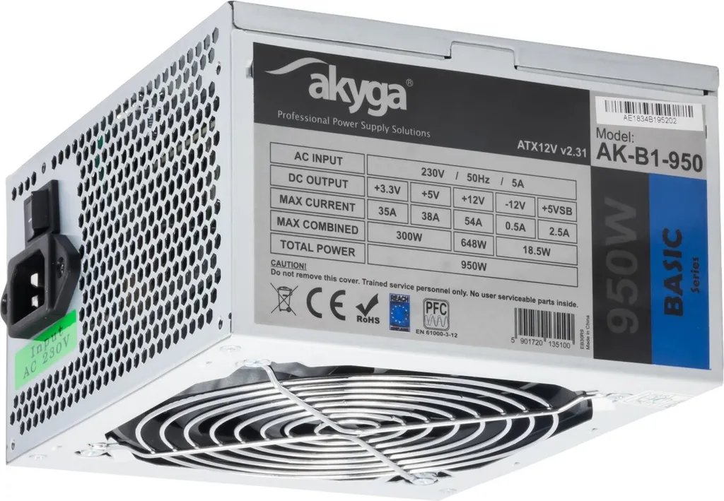 Alimentation PC 950 W puissante dotée d'un système APFC de haute sécurité