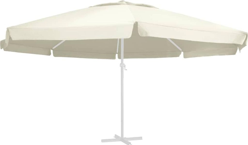 vidaXL Ersatzbezug für Sonnenschirm Sandfarben 610 cm