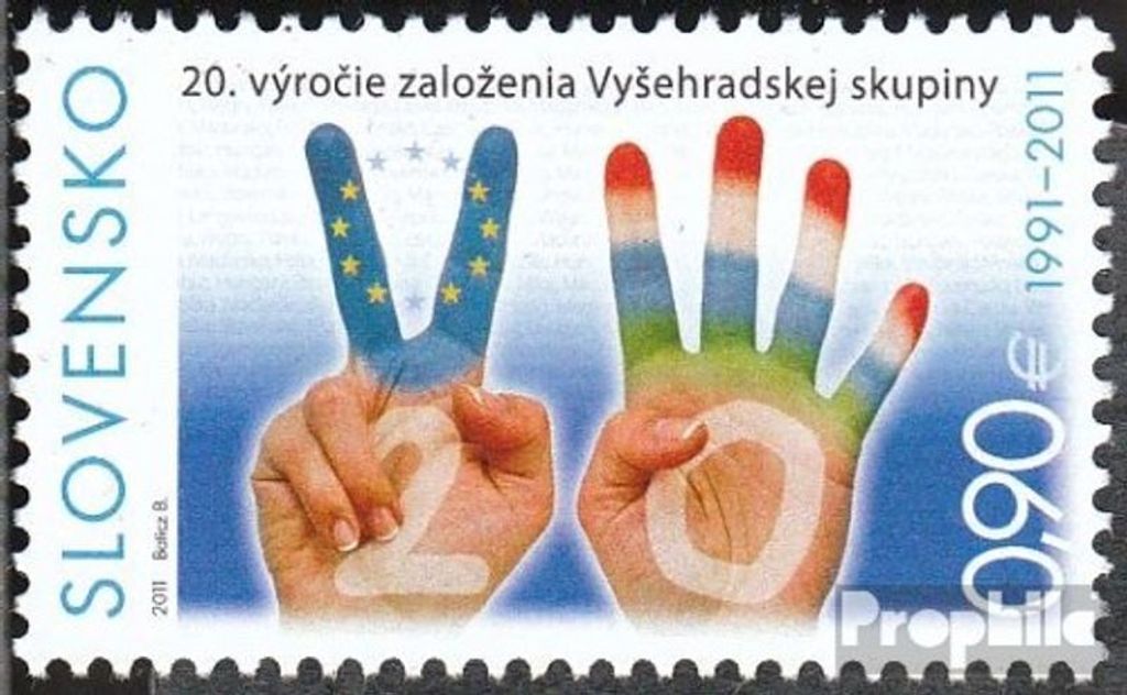 Briefmarken Slowakei 2011 Mi 654 (kompl.Ausg.) postfrisch Visegrad