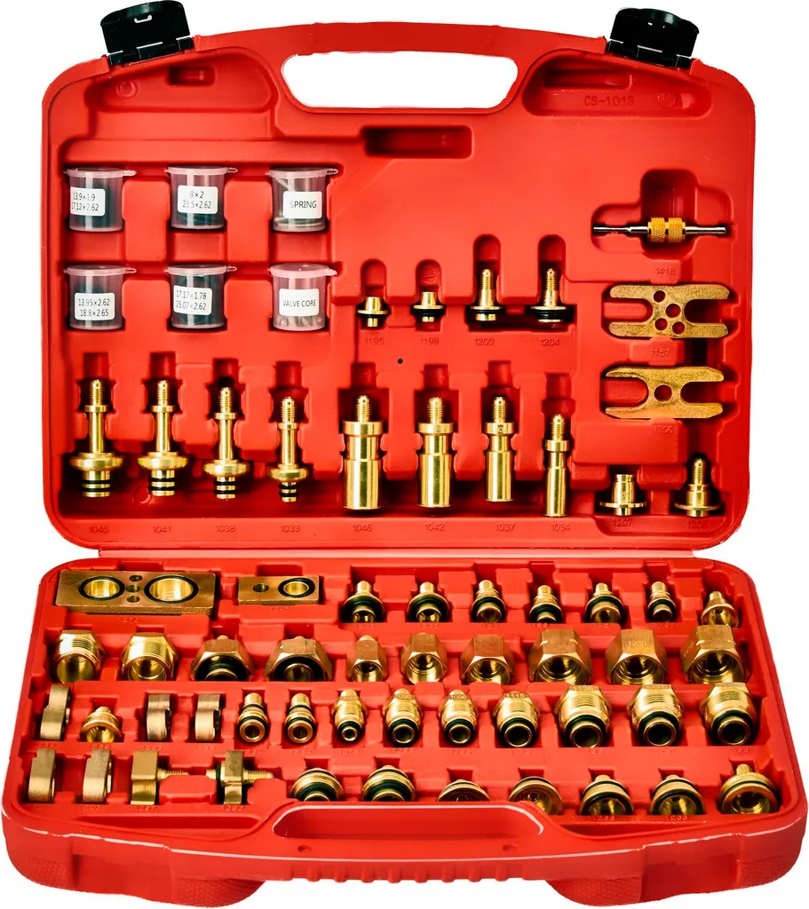 Kit d'adaptateurs pour nettoyer les circuits de climatisation auto