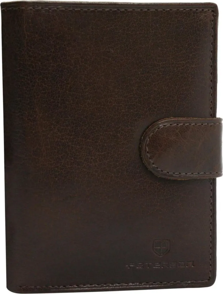 Petit Portefeuille Homme Peterson GREG60293 en Cuir Noir avec RFID