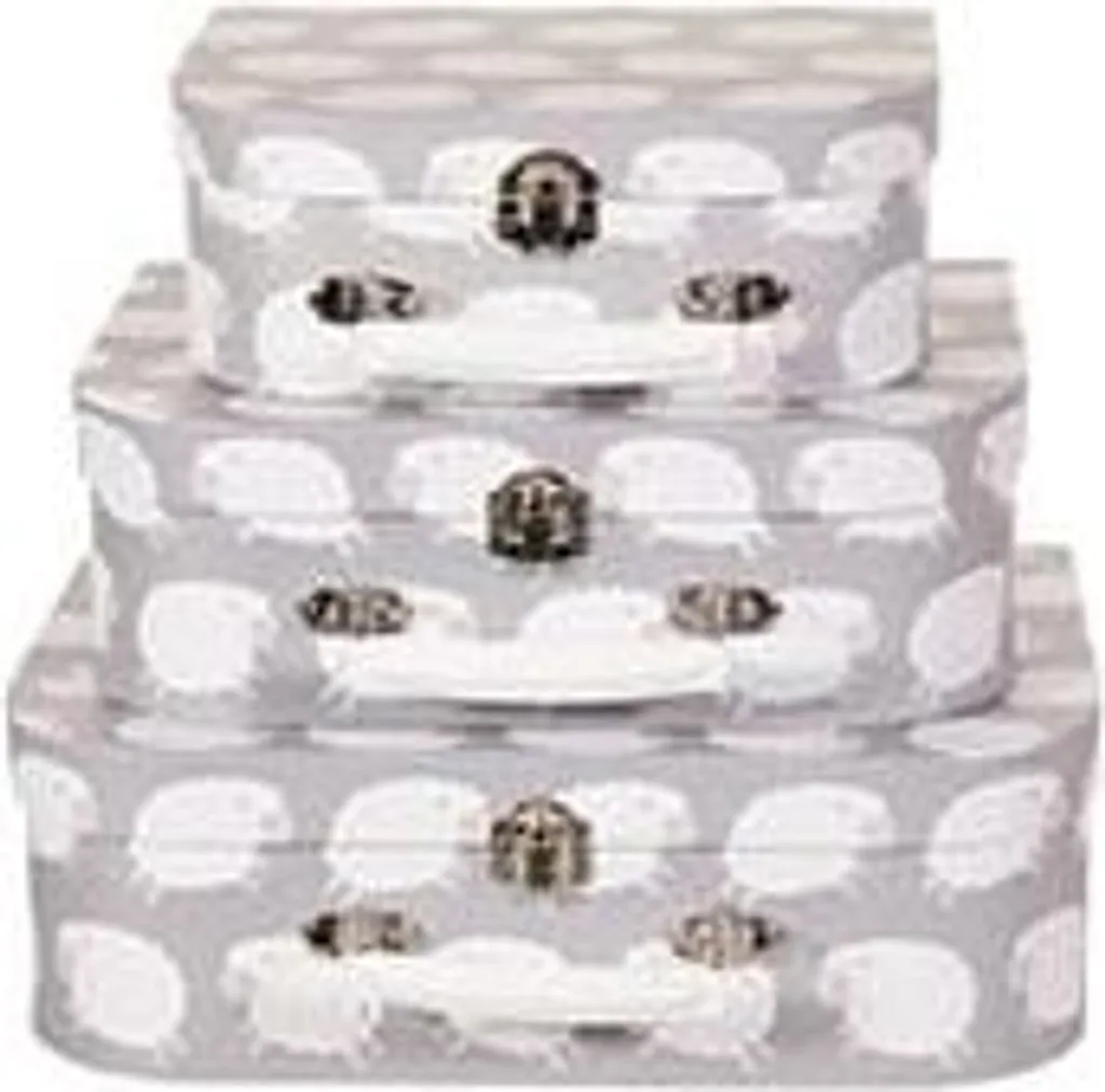 Valisettes Décoratives Enfant Schaf - Set de 3 Boîtes de Rangement Design