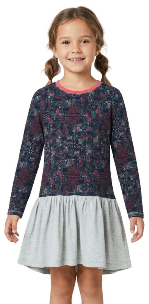 Desigual Chloe Mädchenkleid mit Katzenmotiv 110