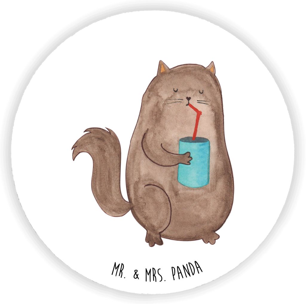 Mr. & Mrs. Panda Kühlschrankmagnet Katze Dose - Weiß - Geschenk, magnet für fotos, trinken, magnettafel, Katzen, Cat, Cats, Kater, Durstig, küh...