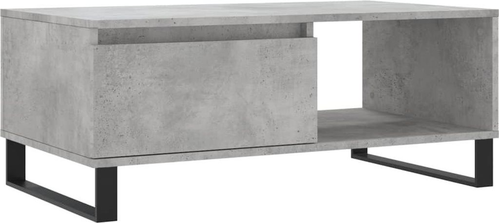 vidaXL Konferenční stolek Concrete Grey 90x50x36,5 cm Obrázek produktu 