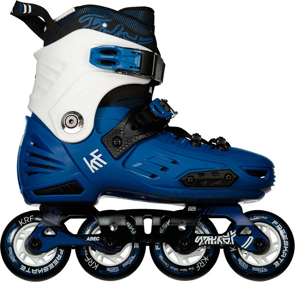 Rollers en ligne ajustables Krf Hard First Bleu pointure 28-31 junior