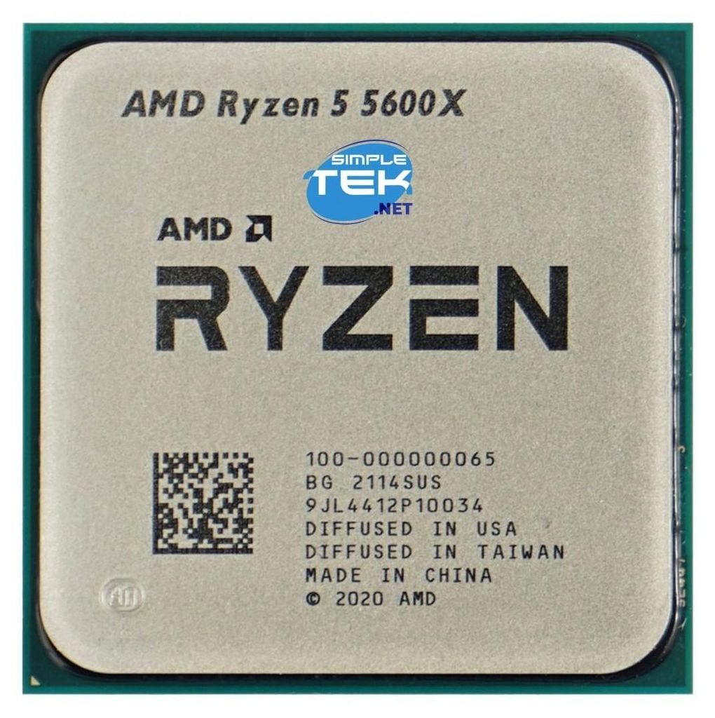 Amd Ryzen 5 5600x Max 4,60ghz Processore Cpu Am4 Bulk Tray Immagine del prodotto 