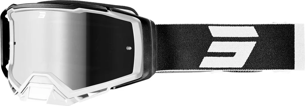 Lunettes de motocross Shot Core Blanc - Masque de protection réglable