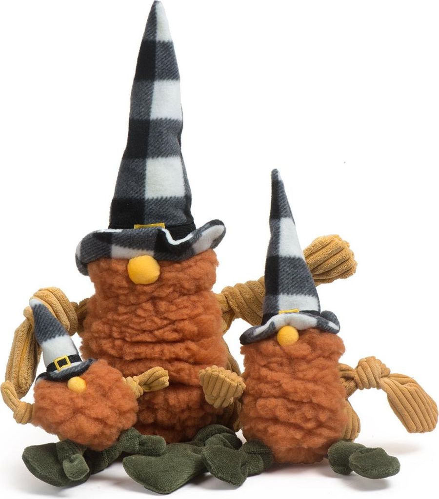 HuggleHounds Hundespielzeug Harvest Gnome Knottie, Größe: XS