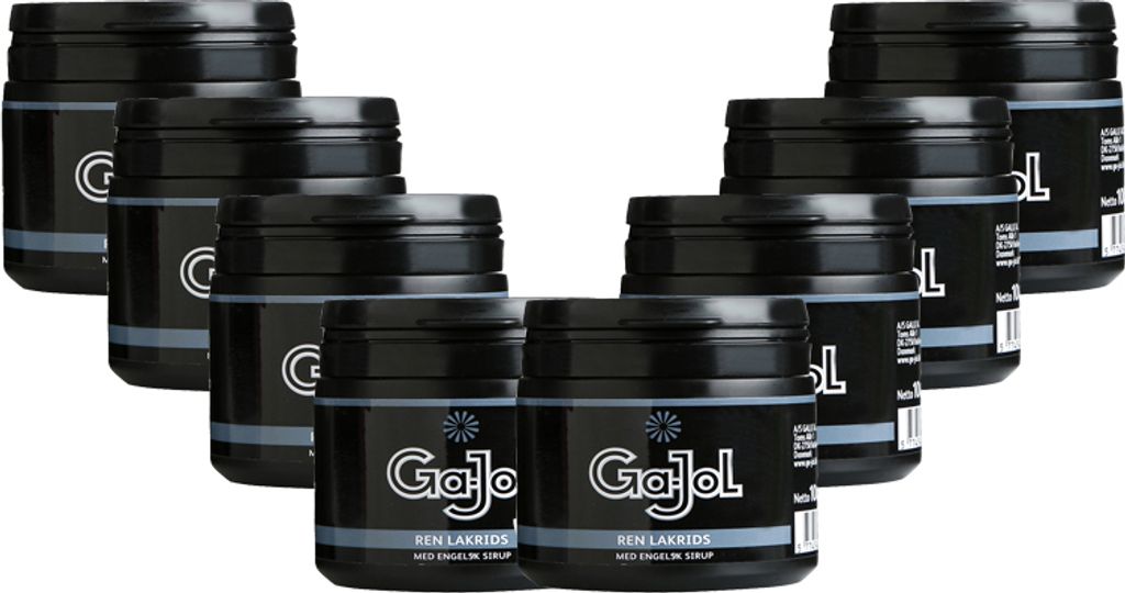 8x Ga-Jol Ren Lakrids schwarz Dose 100g
