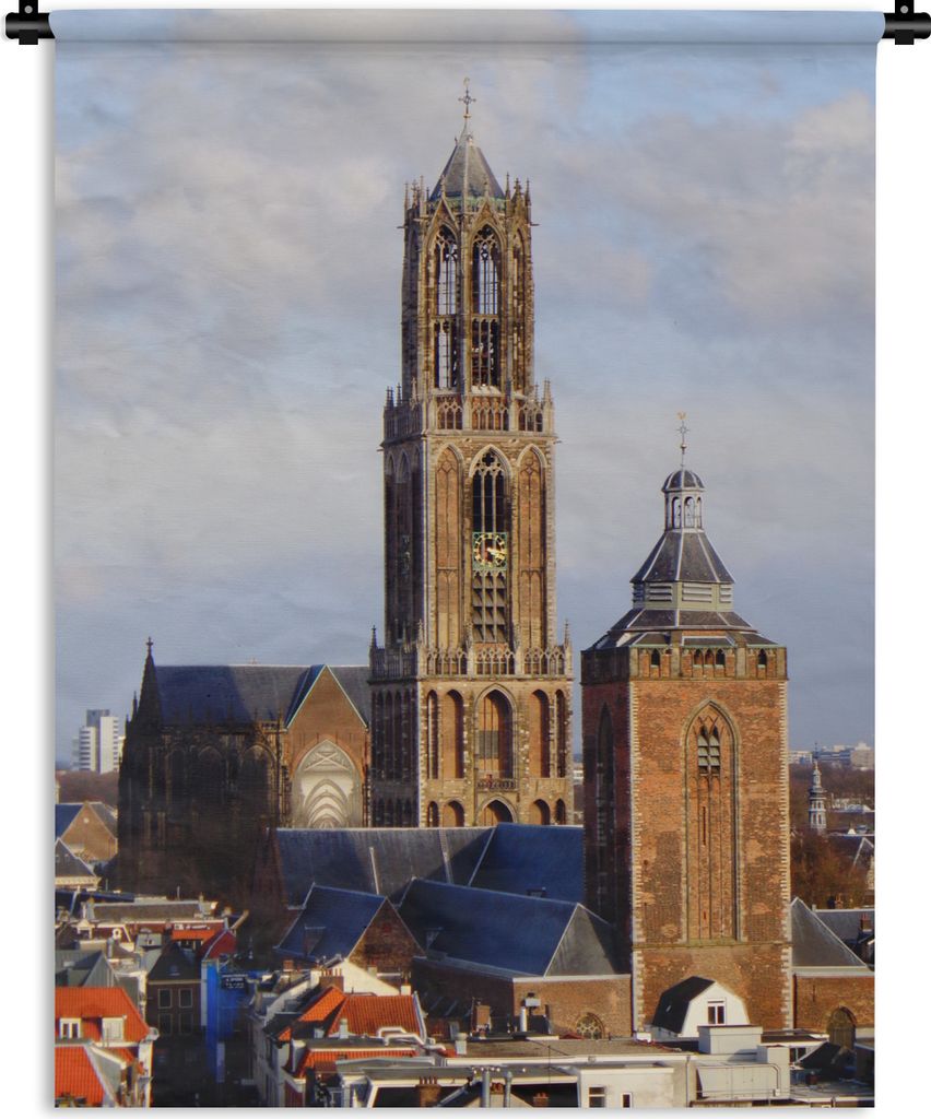 MuchoWow Wandteppich Wandbehang Domturm - Niederlande - Utrecht 150x200 cm Tapisserie Dekoration Wandtuch - Wandaufhängung - Moderner