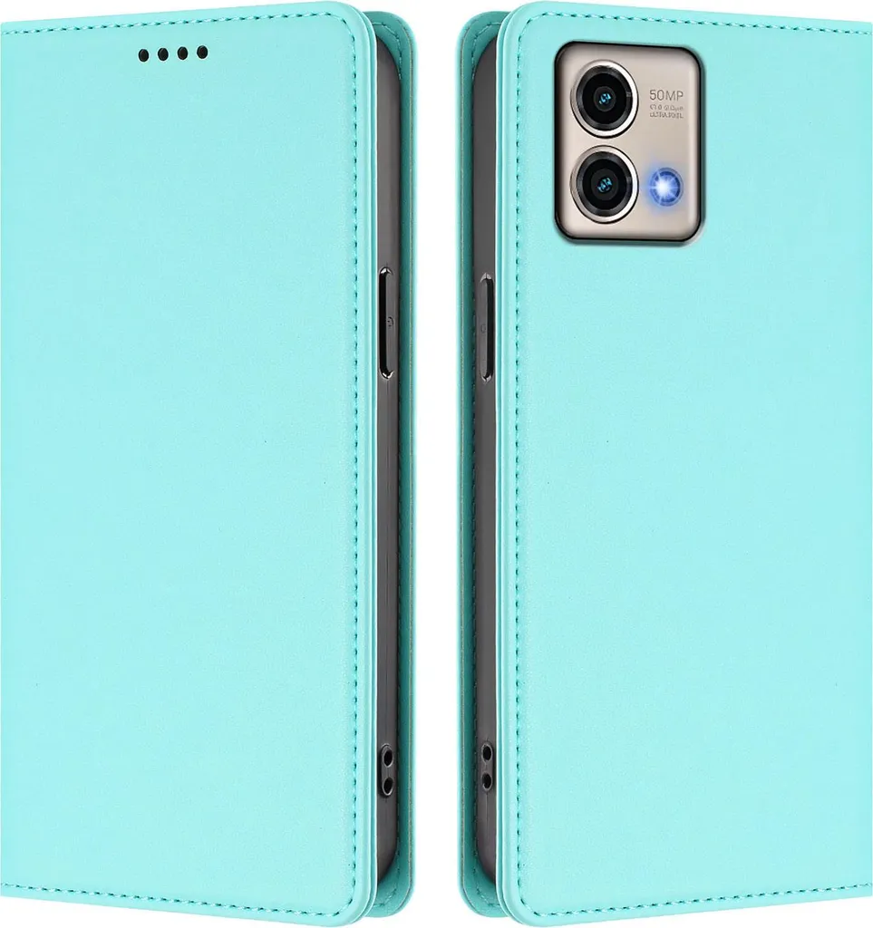NALIA Flip Cover In Vera Pelle Per IPhone 14 Pro Max - Custodia Fatta A Mano Con Protezione RFID, Slot Carte E Funzione Stand - Marrone