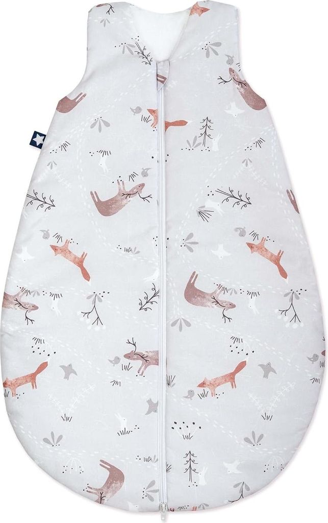 Julius Zöllner Baby Sommerschlafsack aus 100% Baumwolle, Größe 70 , 6-12 Monate, Standard 100 , Germany, Woodlife