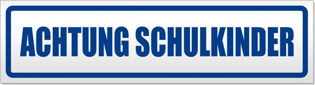 Achtung Schulkinder Magnetschild Schild magnetisch
