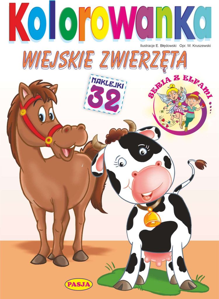 Kolorowanka edukacyjna Wiejskie zwierzęta