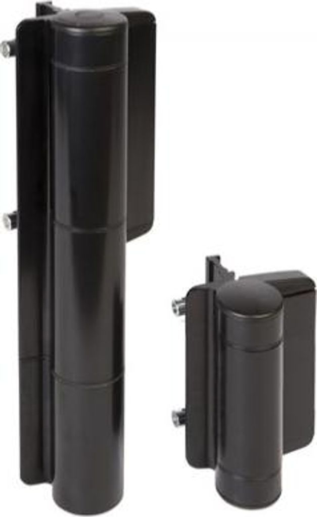 Locinox Mammoth-HD Hydraulischer Torschließer und 180°-Scharnier in einem, Schwarz