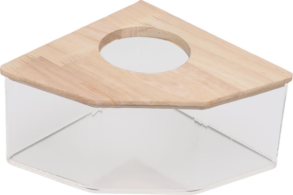 Hamster-Badebox, rechtwinkliger Ventilator, Acryl, sicheres Hamstersand-Badezimmer für kleine Haustierhamster