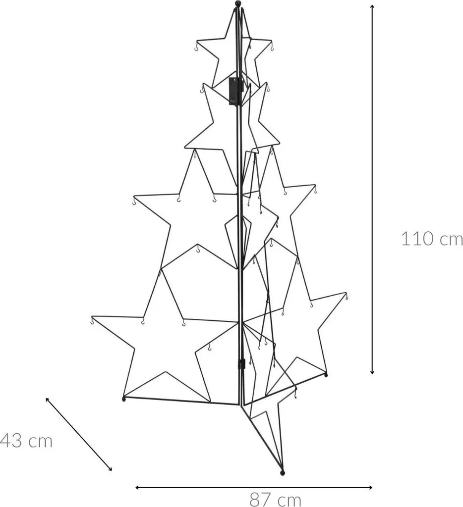 Arbre de Noël Christmas Premium avec Branches Flexibles et Support Acier