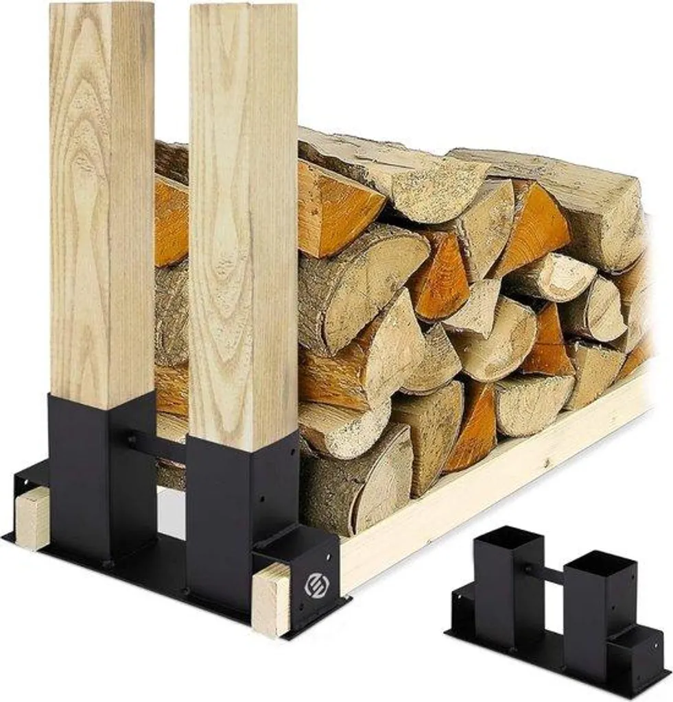Bûcher mural pour stocker votre bois de chauffage au sec tout l'hiver