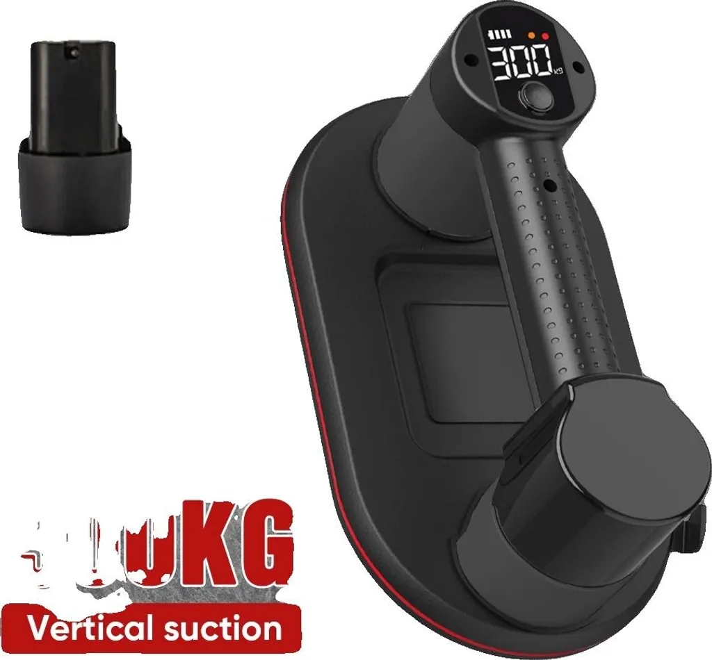 Ventouse électrique 300kg avec batterie 3600mAh et 3 couches de gomme
