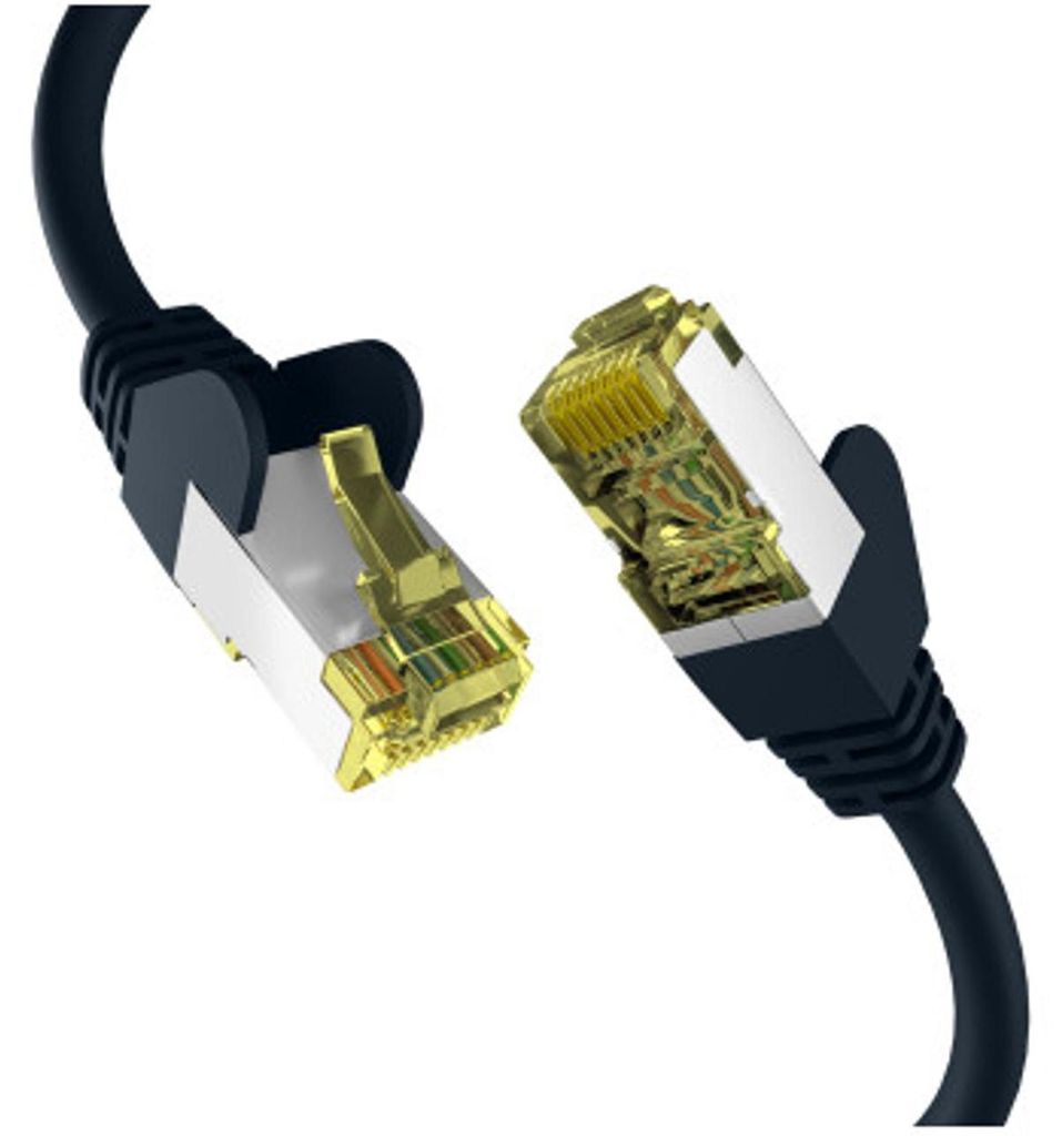 EFB CAT6a SCHWARZ 2m Patchkabel S/FTP PIMF
