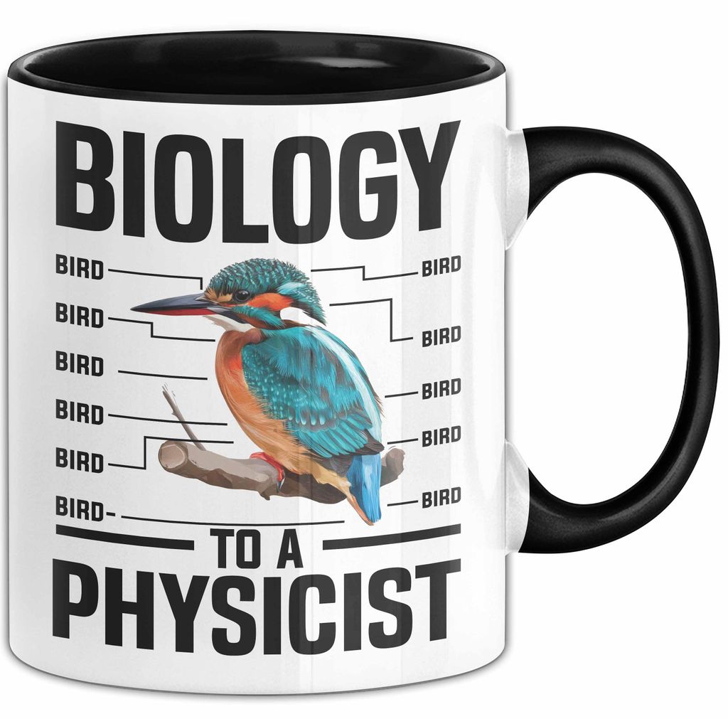 Physiker Geschenk Schüler Wissenschaft Biologie Mikrobiologie Tasse (Schwarz)