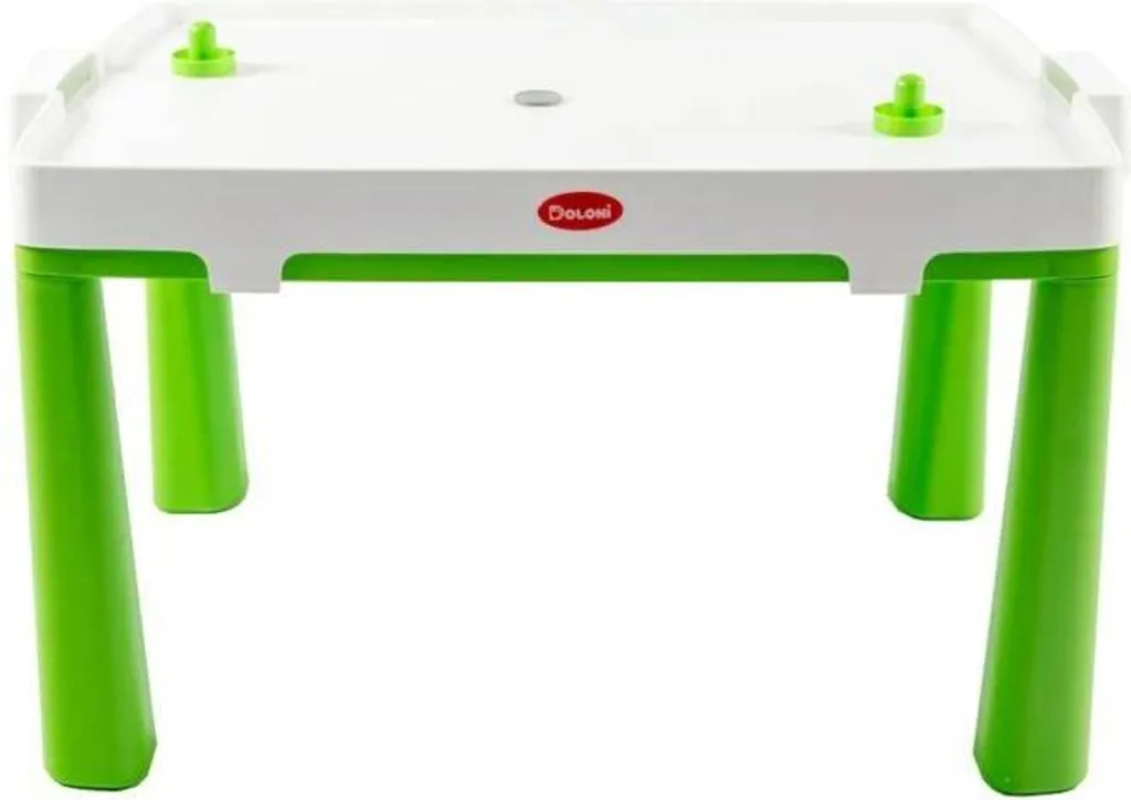 Table air hockey enfant 2-en-1 vert clair - Design compact et polyvalent