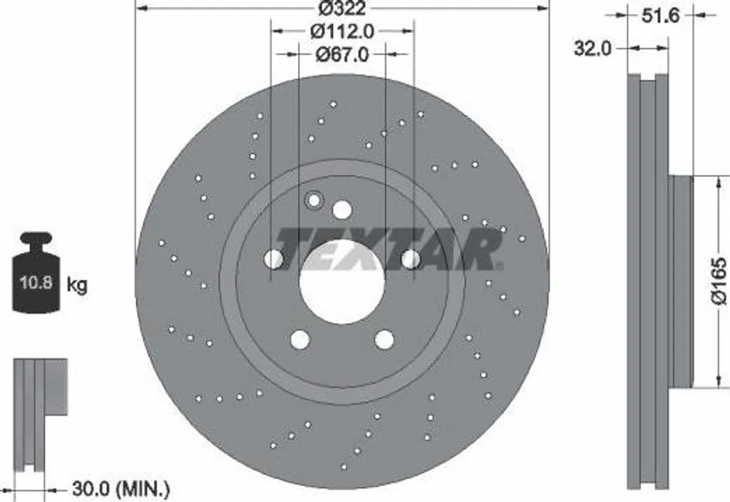 Disque de Frein TEXTAR 92277705 : Finissez-en avec les Vibrations CLS