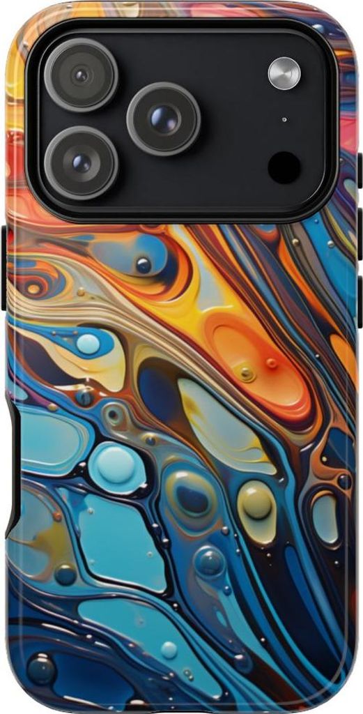 Lebendige abstrakte Wellen – Hülle Kompatibel mit iPhone 17 Pro