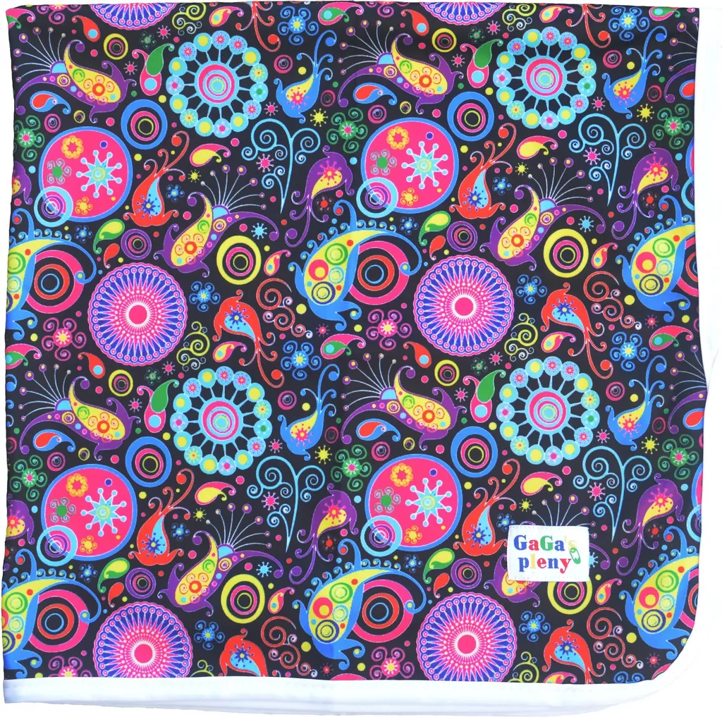 Tapis à langer de voyage Peacock, accessoire imperméable et souple