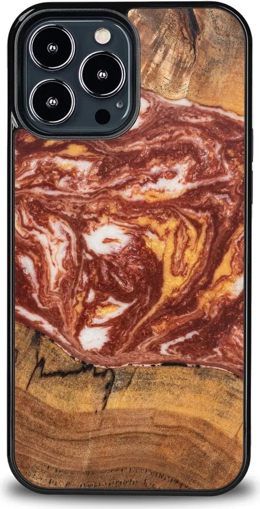Custodia Bewood Unique iPhone 13 Pro Max Marte - Legno e Resina Premium