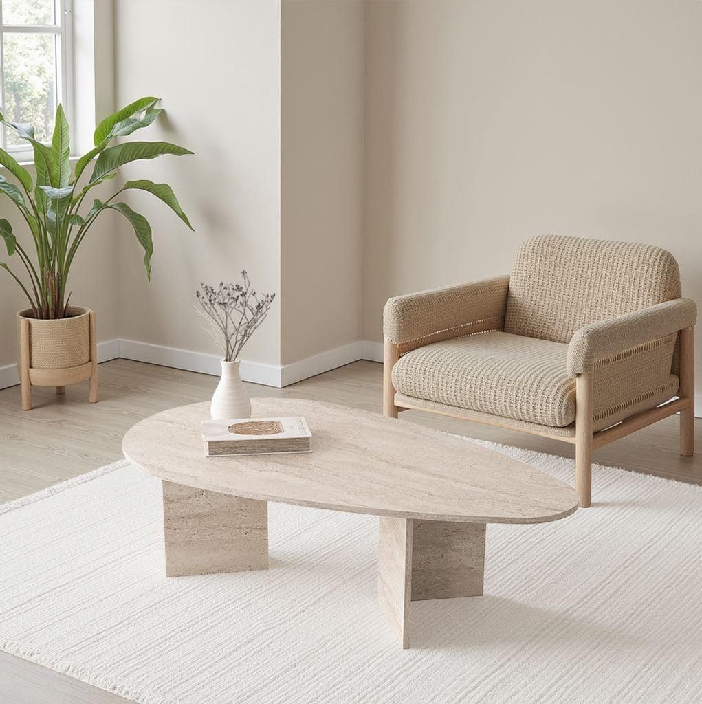 Skye Decor, Flap - 9542, Couchtisch, Travertin, 100% Produktbild 