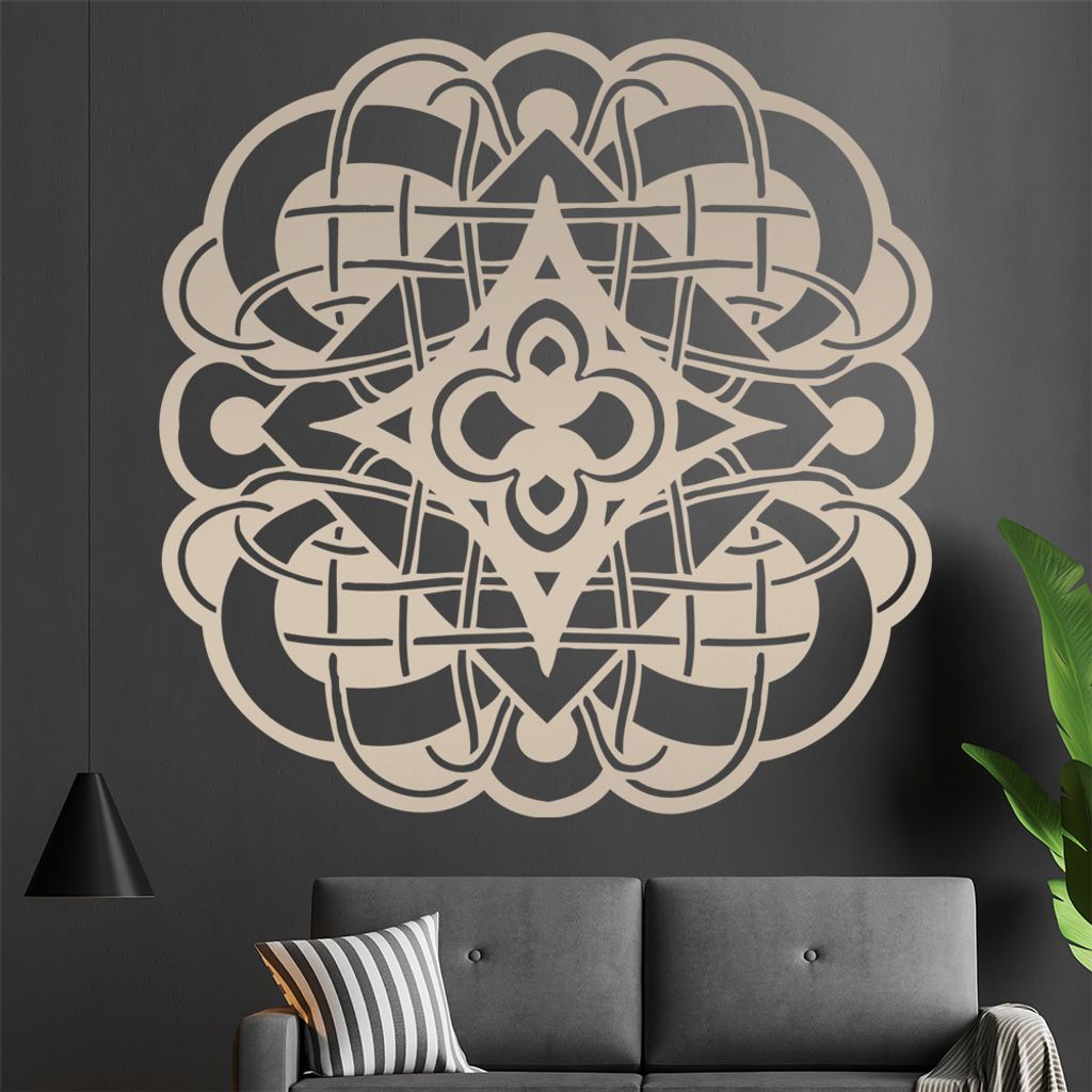 keltische Knoten Wandtattoo in 6 Größen - Wandaufkleber Wall Sticker - Dekoration, Küche, Wohnzimmer, Schlafzimmer, Badezimmer