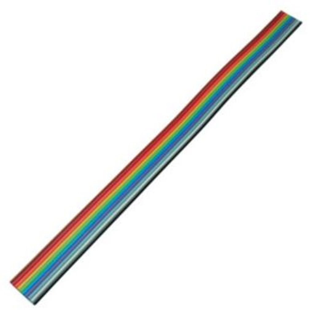 Flachkabel farbig Raster 1,27mm 10 pin 30,5m