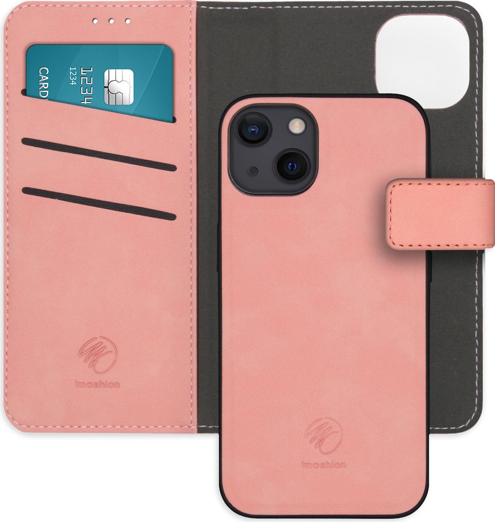 imoshion Entfernbare 2-1 Luxus Klapphülle iPhone 13 - Rosa