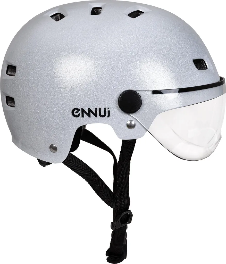 Casque Ennui Clash blanc : protection fiable contre les chocs en skate