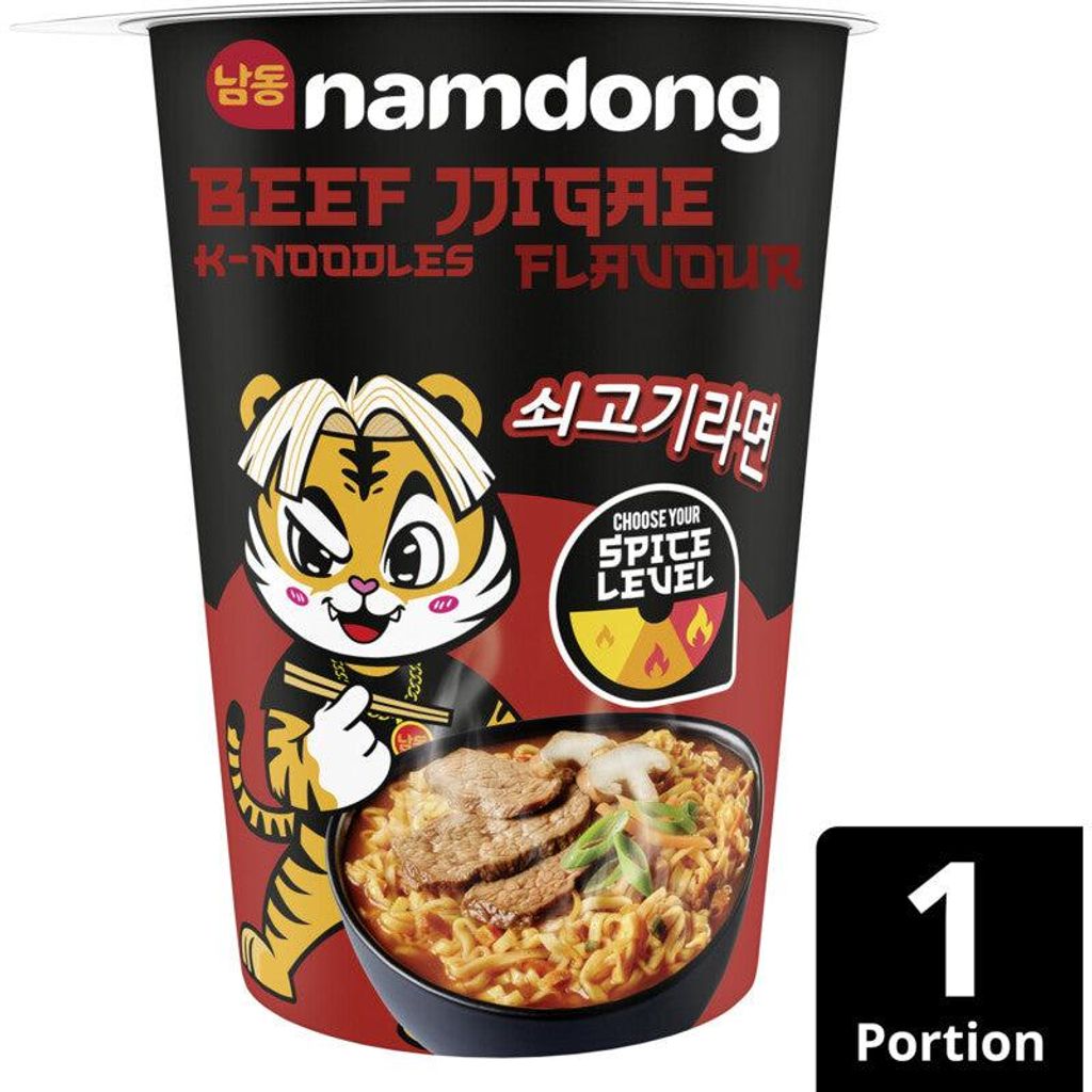 Namdong Beef Jjigae K-Noodles 83g – Zuppa di noodle Immagine del prodotto 