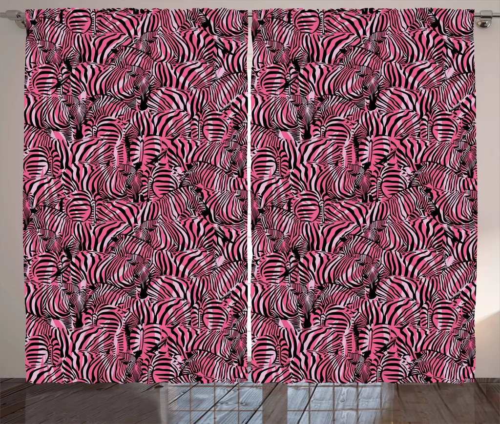 Tenda Rustica Zebra ABAKUHAUS Rosa Malva | Arredo Casa Artistico