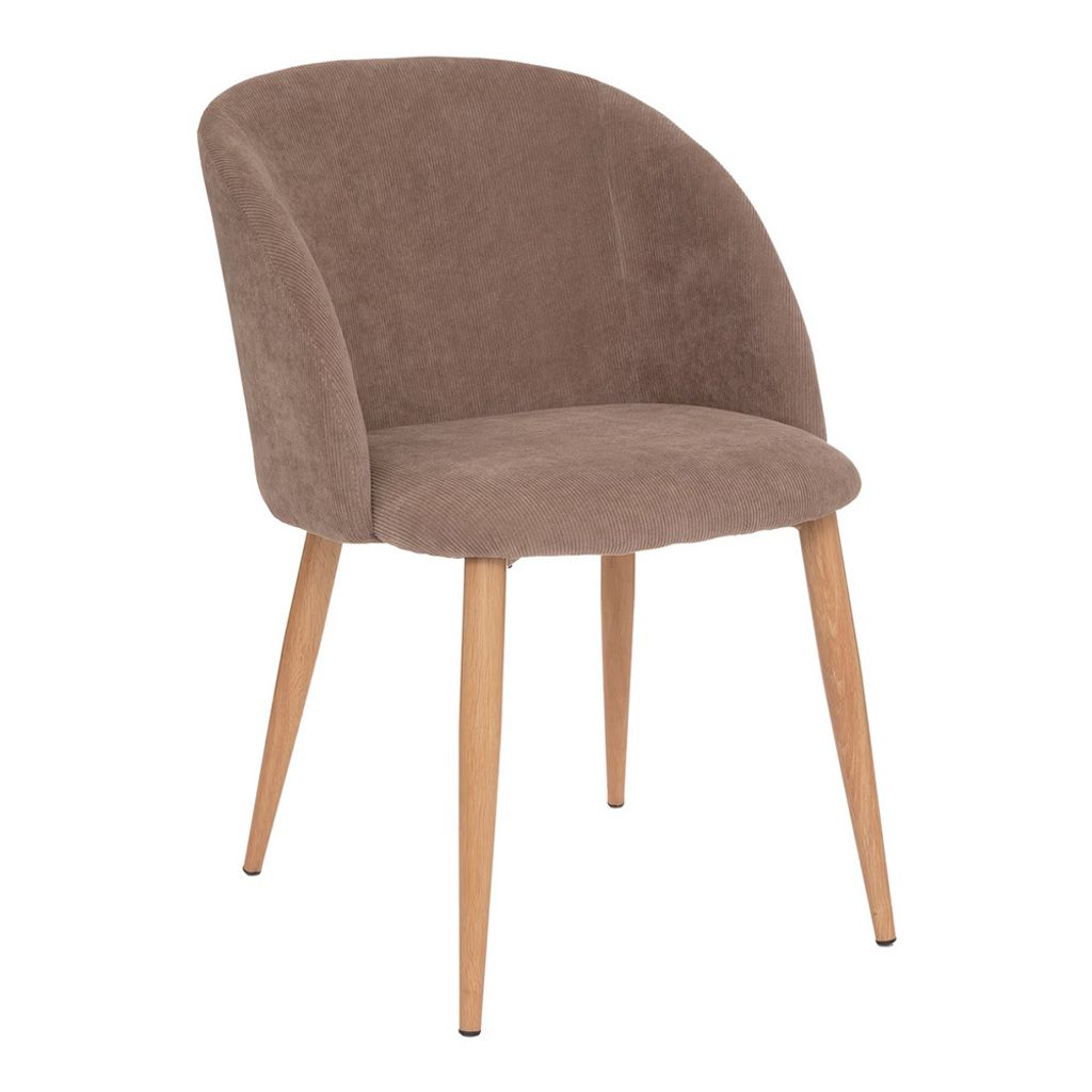Eazy Living Cordstoff Esszimmerstuhl Royal Taupe
