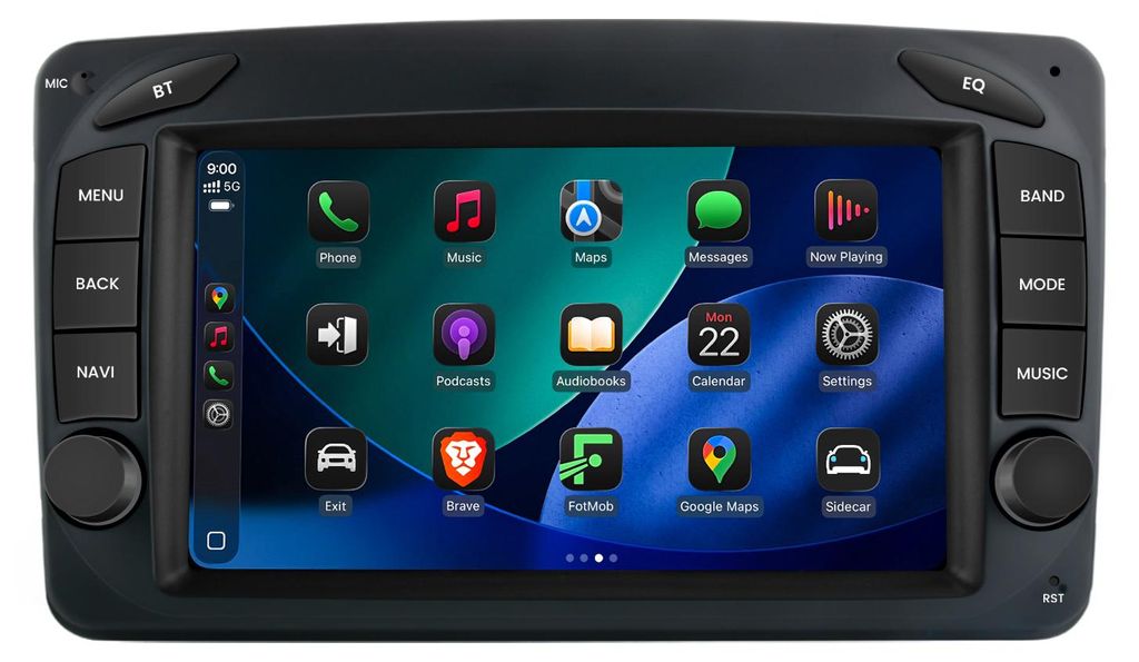 Android Autoradio 7 Zoll 32GB für Mercedes W203 2000-2004 Produktbild 