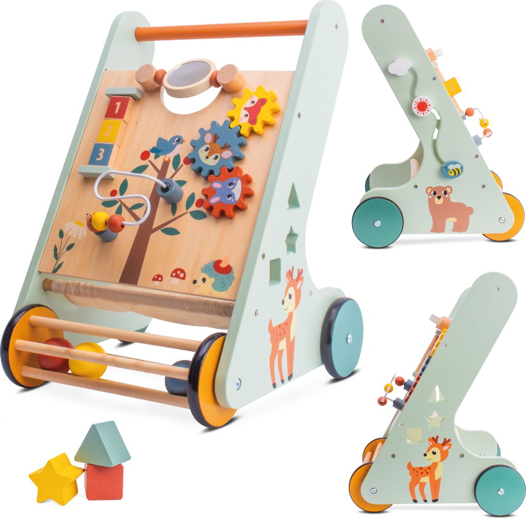 Lauflernwagen aus Holz für Babys ab 1 Jahr Laufwagen Produktbild 