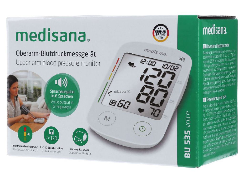 medisana 51178 medisana BU 535 VOICE tlakoměr na paži Obrázek produktu