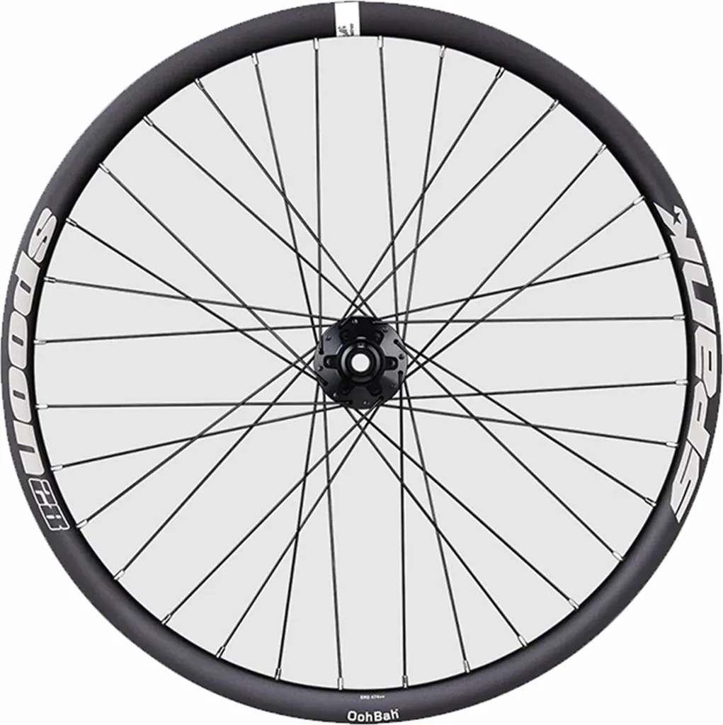 Roue Avant VTT 24 Pouces Spank Spoon 28 avec 32 Rayons Noire Intense