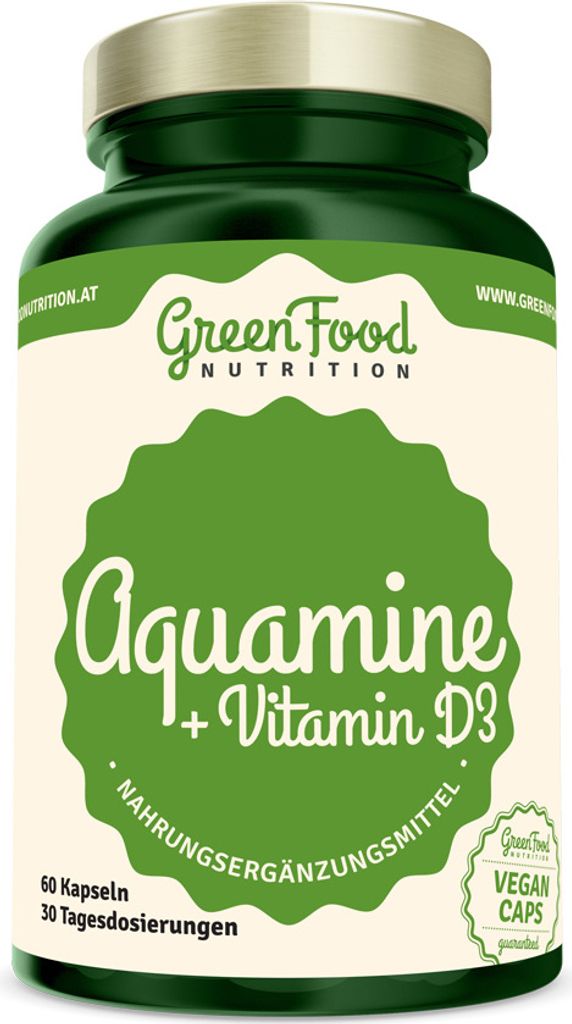 GreenFood Nutrition Aquamin + Vitamin D3 60 Kapseln