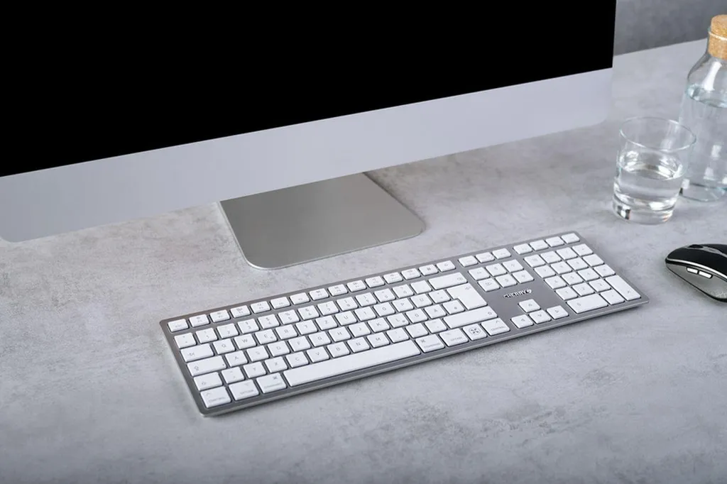 Clavier Bluetooth Mac Cherry KW 9100 SLIM QWERTY Idéal Télétravail