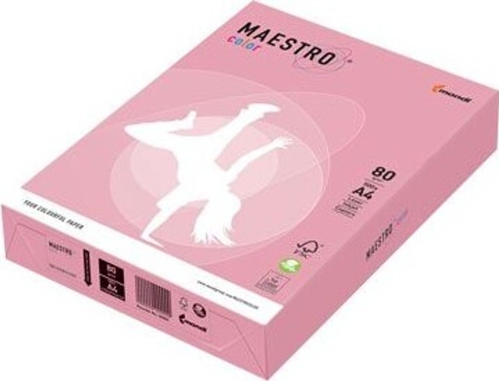MONDI Kopierpap.Mondi A4 80g 500Bl. rosa rosa 0