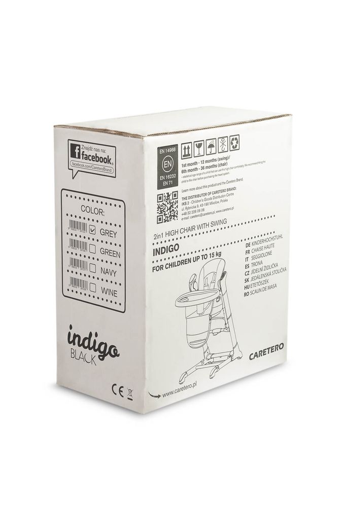 Indigo Stuhl + Schaukel schwarz und grün Produktbild 