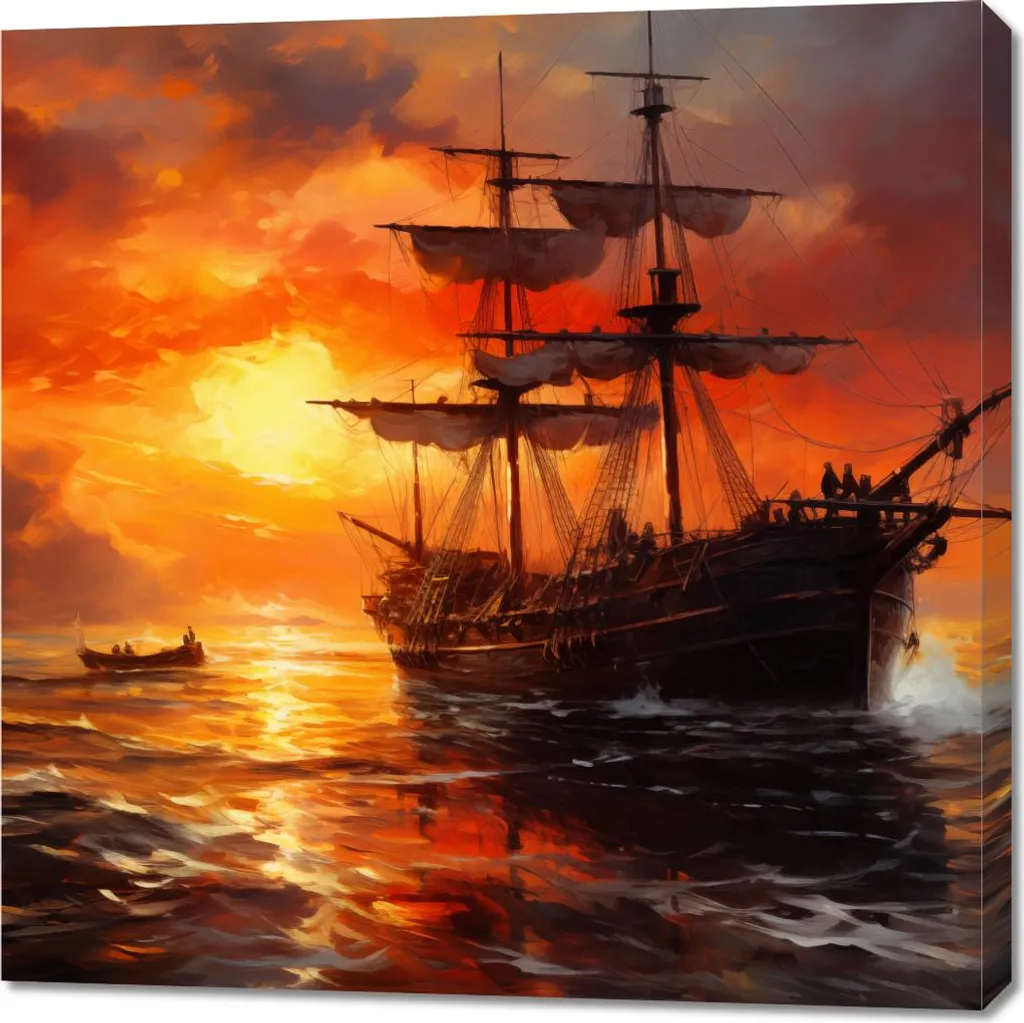 Quadro 90x90 Fuoco sull'acqua | Energia Pura per la Tua Parete